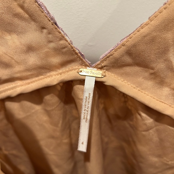 Free People Dangerous Love Lavender Lace Mini Dress Size 4 - Picture 3 of 8